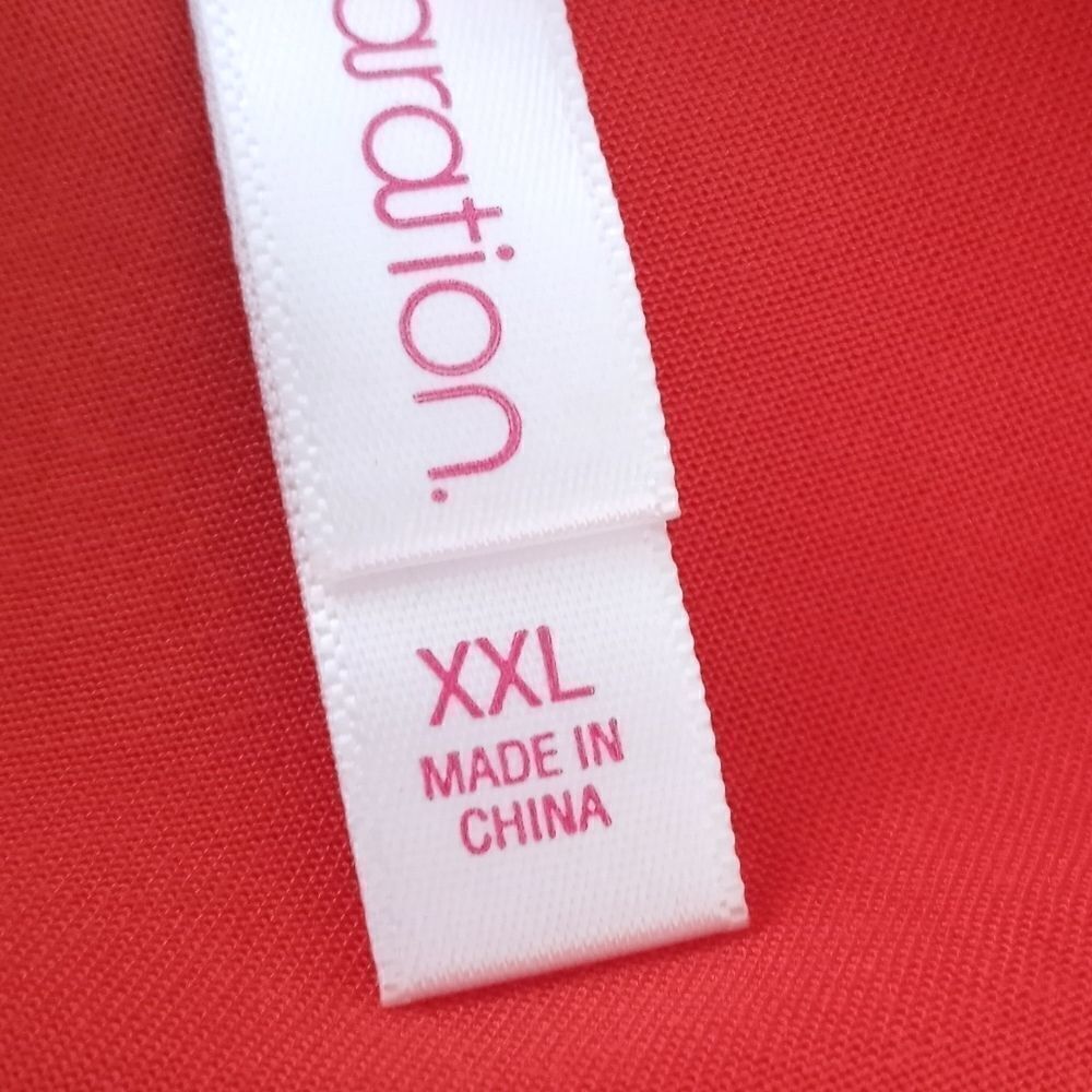 XHILARATION ORANGE RUFFLE TOP DRESS SZ.XXL GUC - Picture 8 of 10